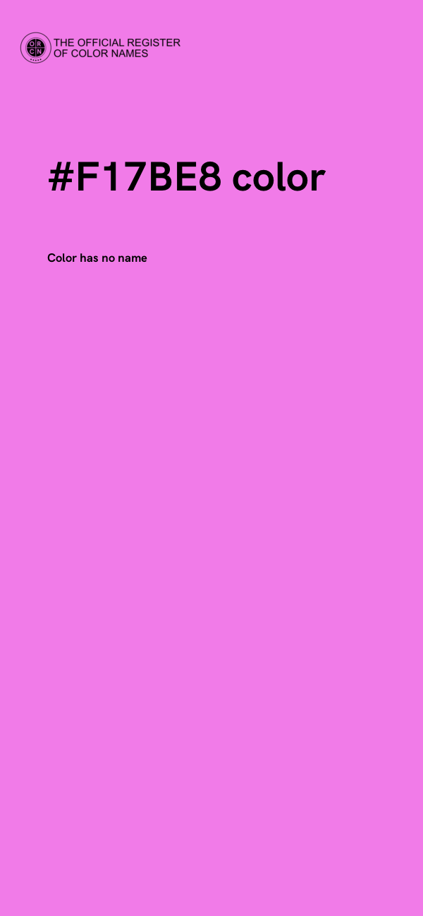 #F17BE8 color image