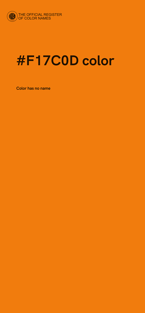 #F17C0D color image