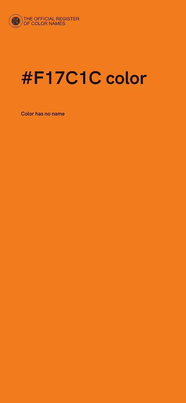 #F17C1C color image