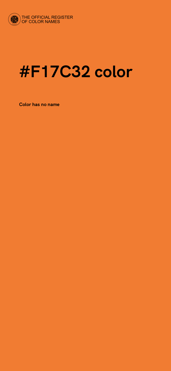 #F17C32 color image