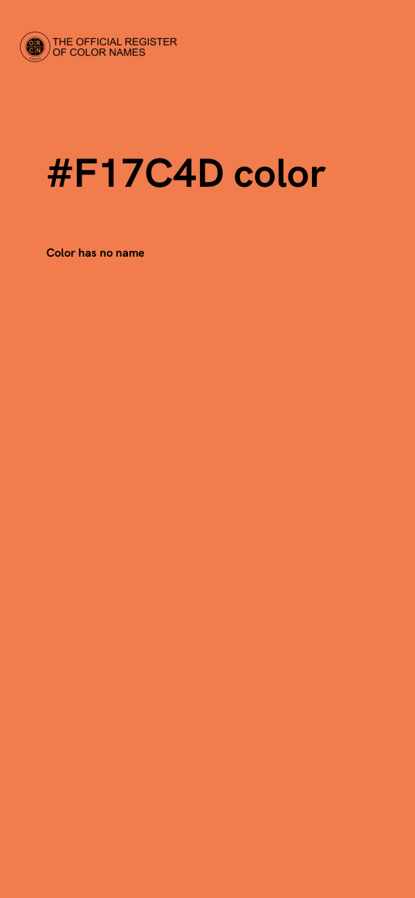 #F17C4D color image