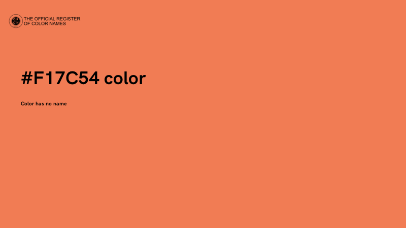 #F17C54 color image