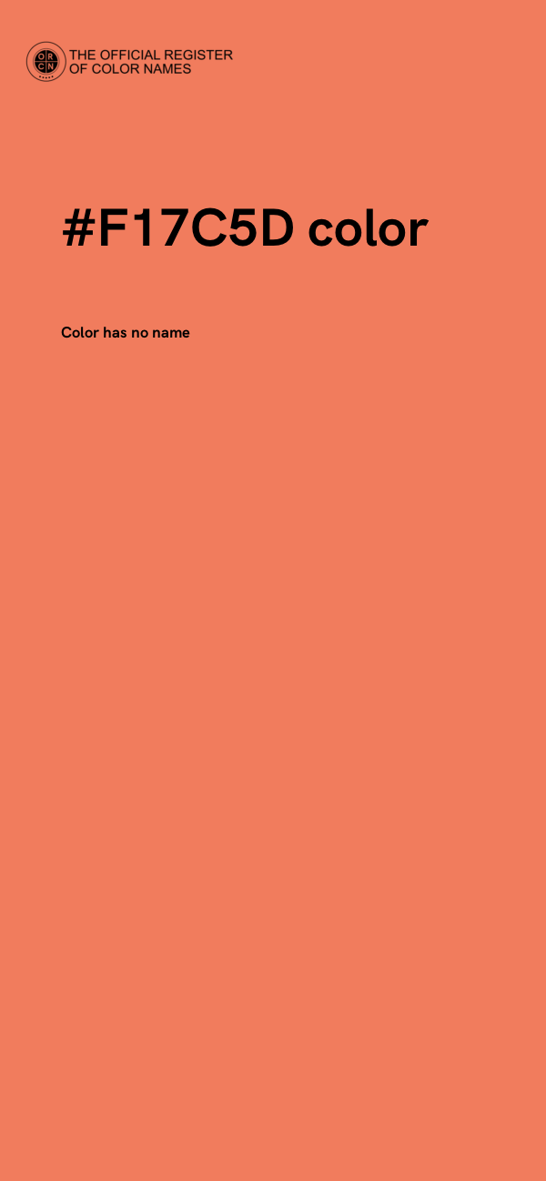 #F17C5D color image