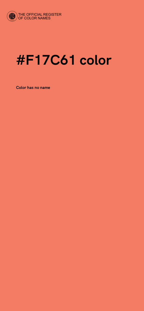 #F17C61 color image