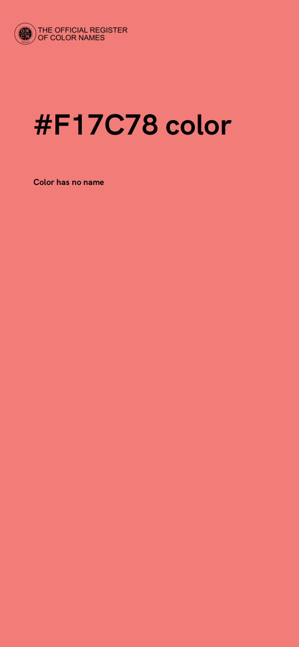 #F17C78 color image