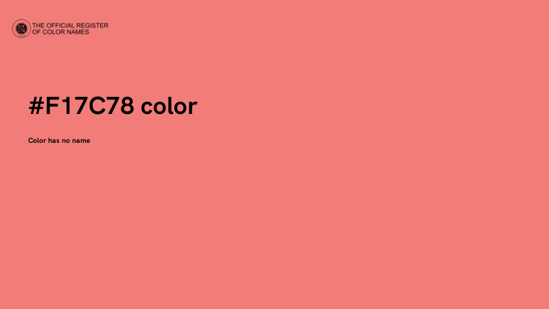 #F17C78 color image