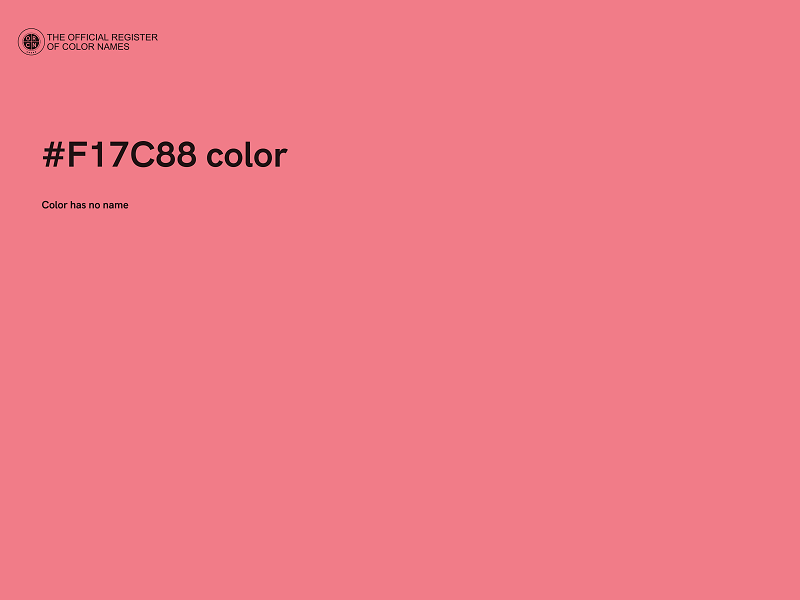 #F17C88 color image