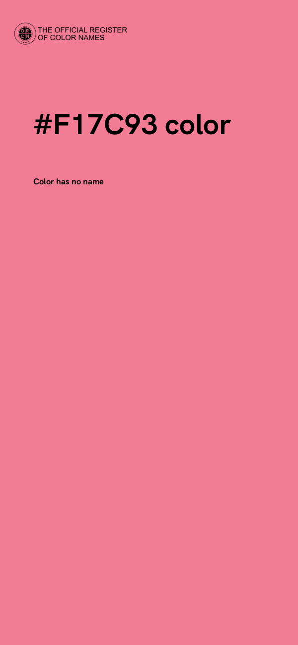 #F17C93 color image