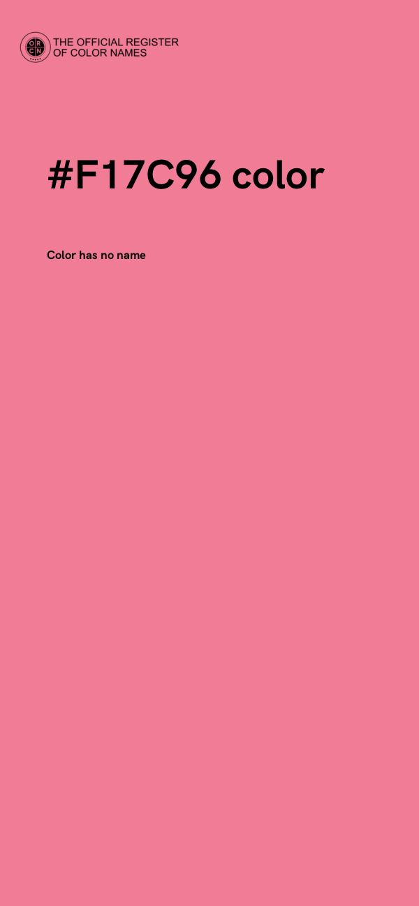 #F17C96 color image