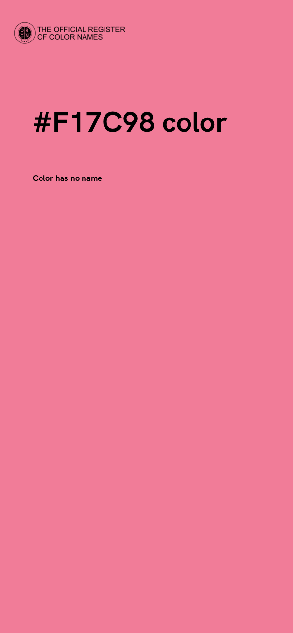 #F17C98 color image