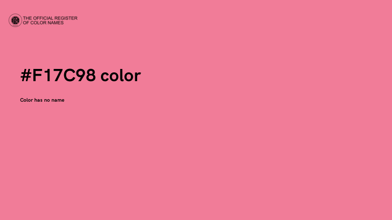 #F17C98 color image