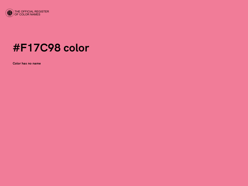 #F17C98 color image