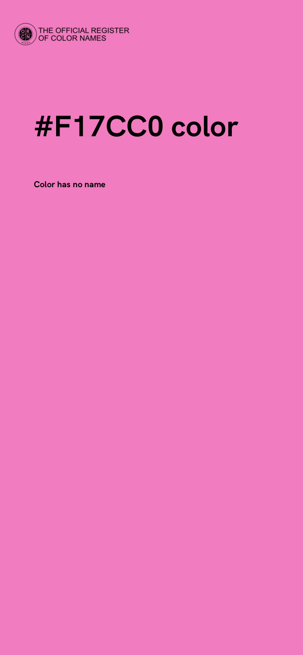 #F17CC0 color image