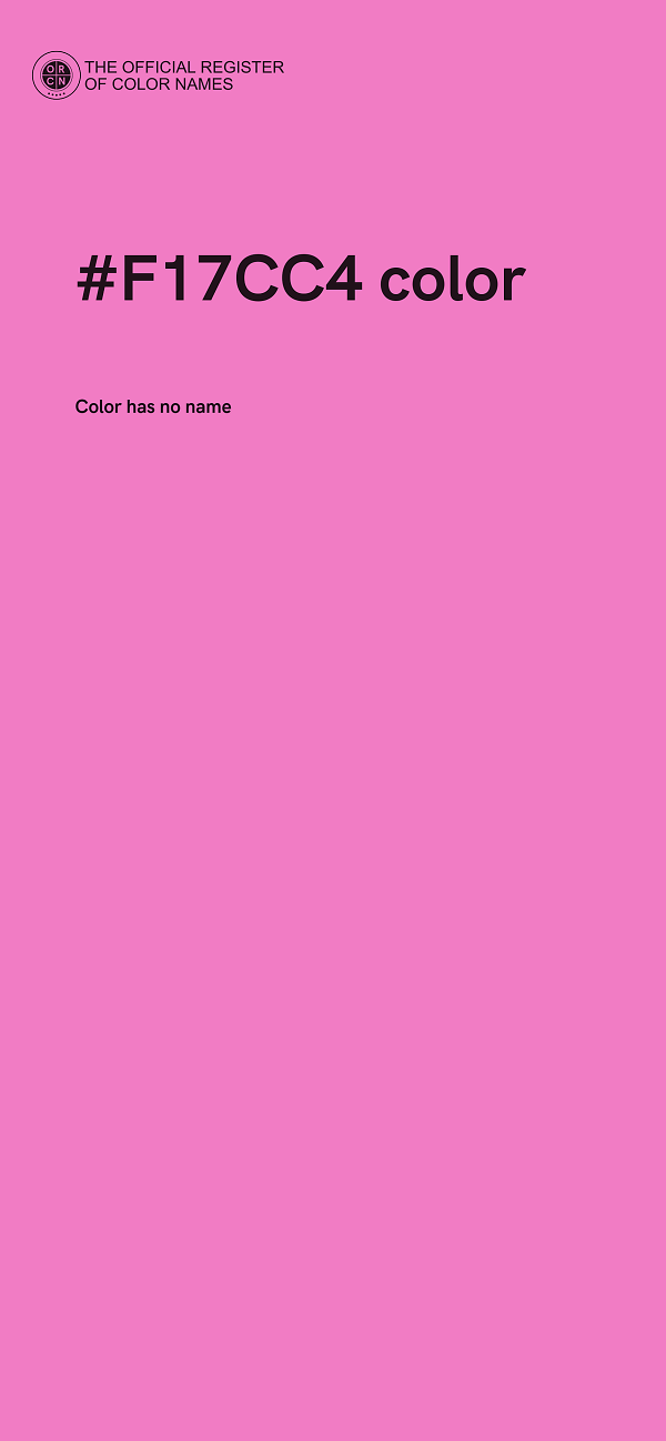 #F17CC4 color image