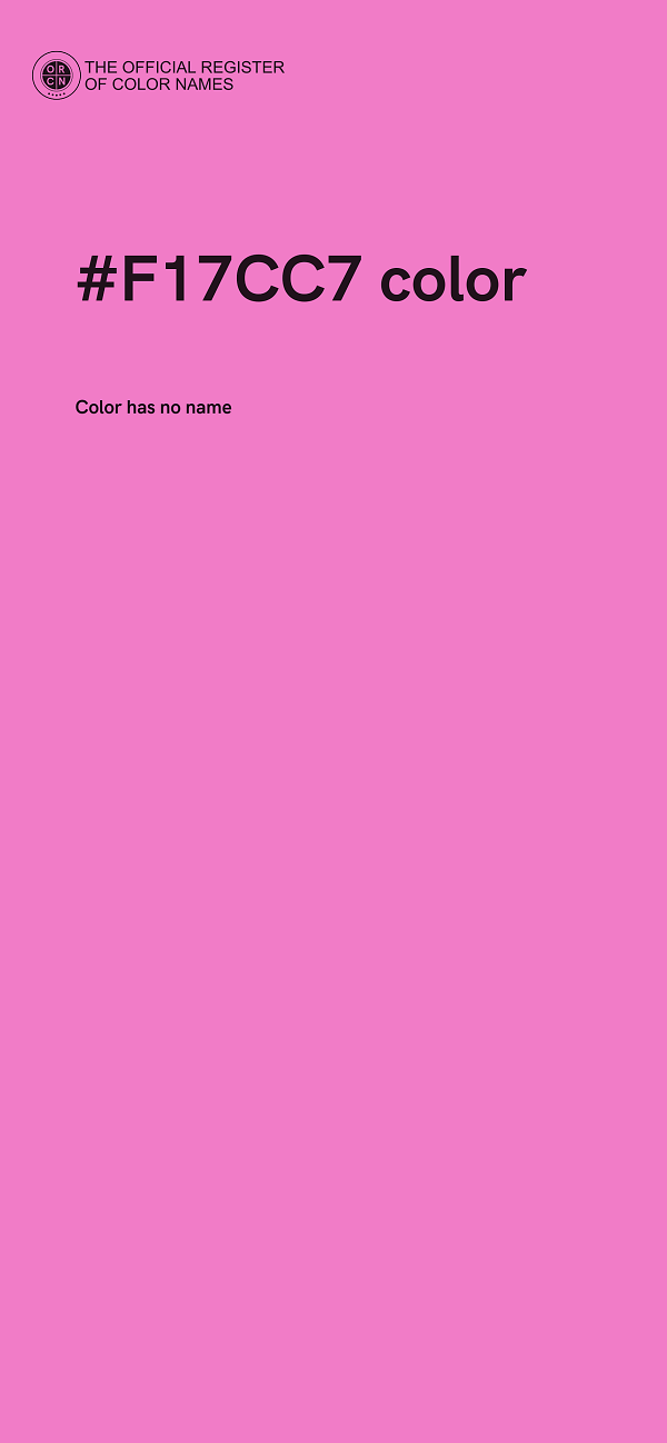 #F17CC7 color image