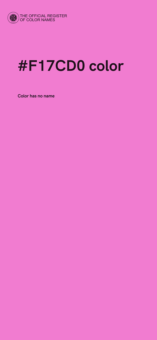 #F17CD0 color image
