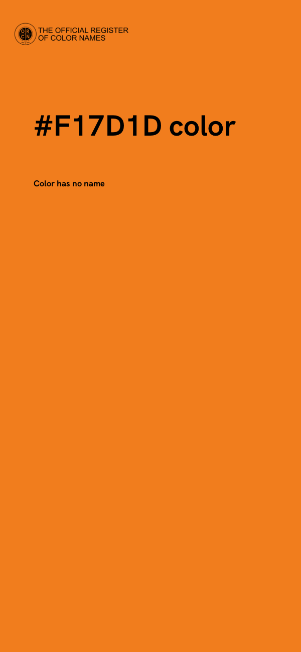 #F17D1D color image