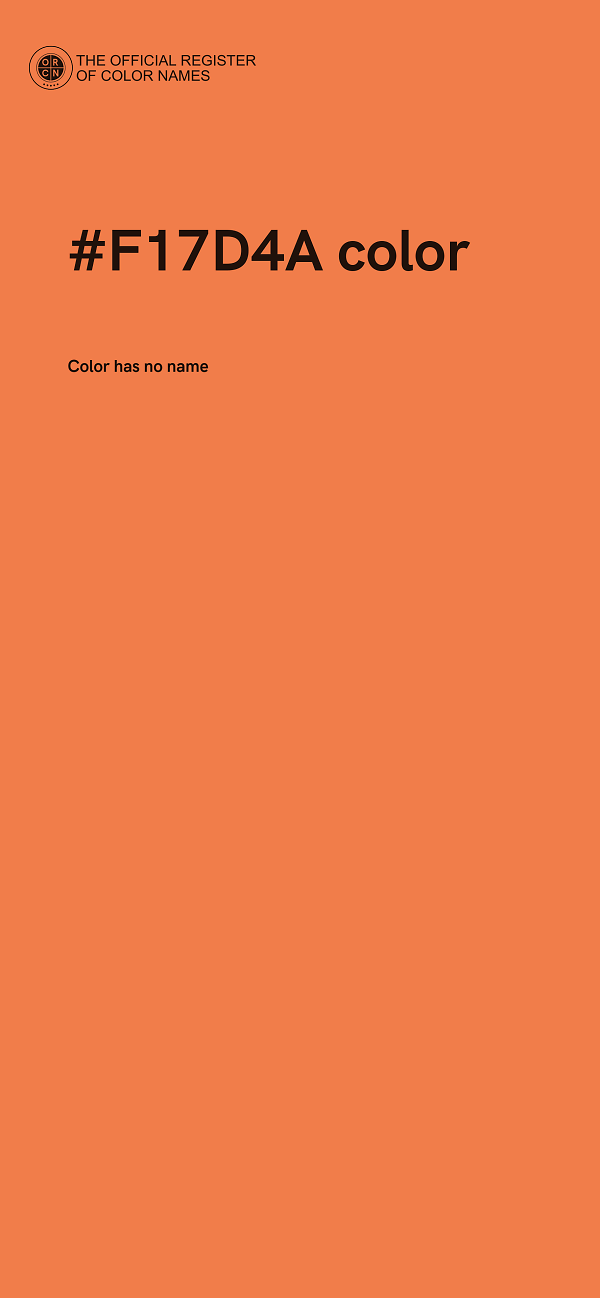#F17D4A color image