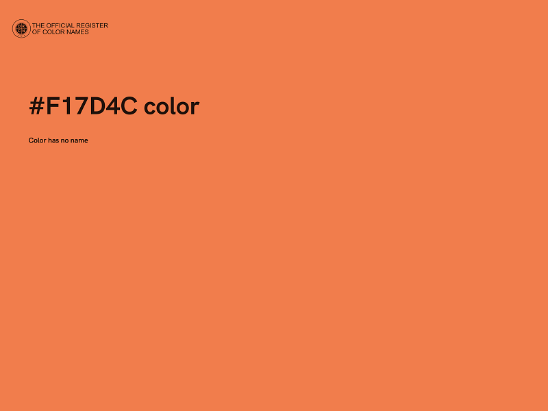 #F17D4C color image