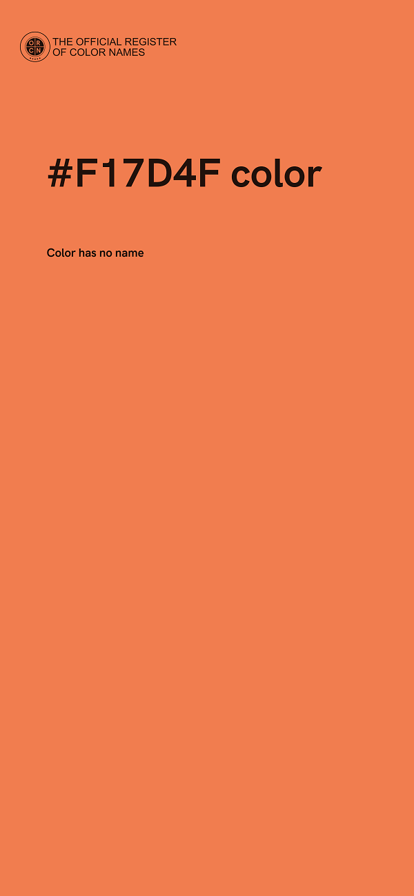 #F17D4F color image