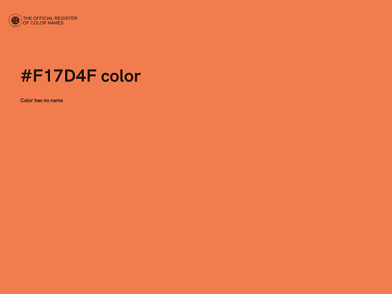 #F17D4F color image