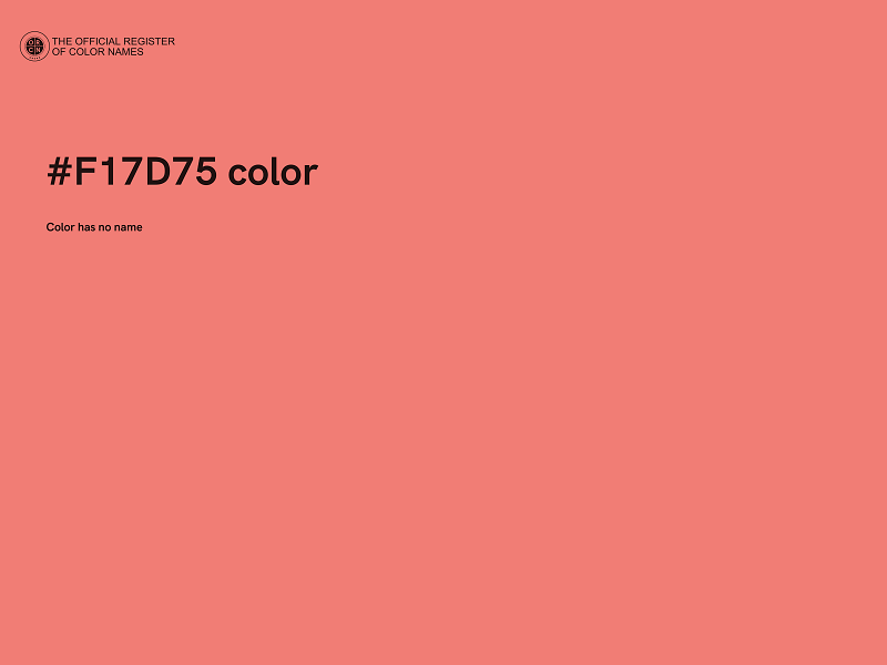 #F17D75 color image