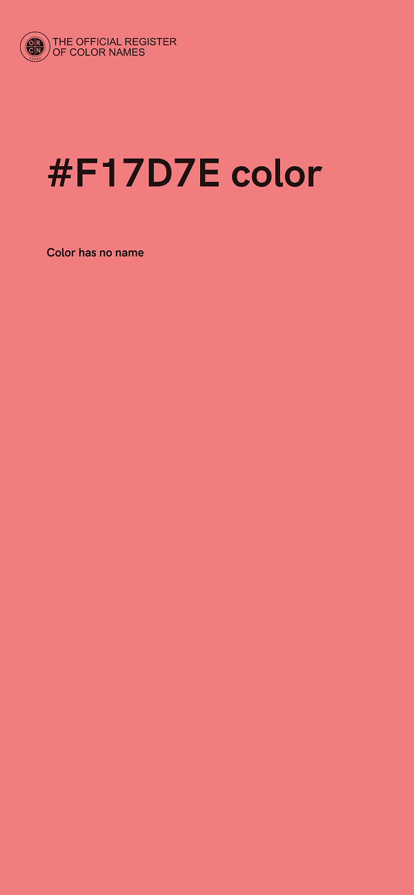 #F17D7E color image