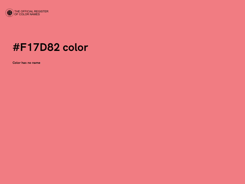 #F17D82 color image