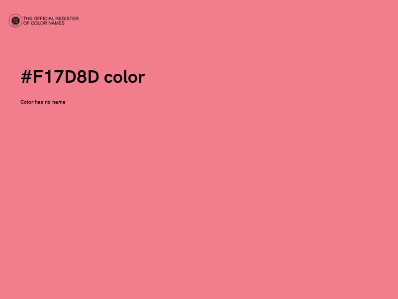 #F17D8D color image