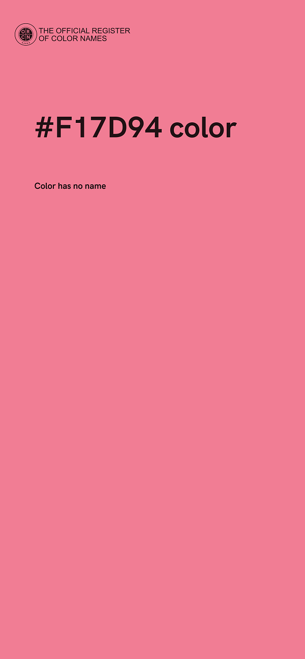 #F17D94 color image