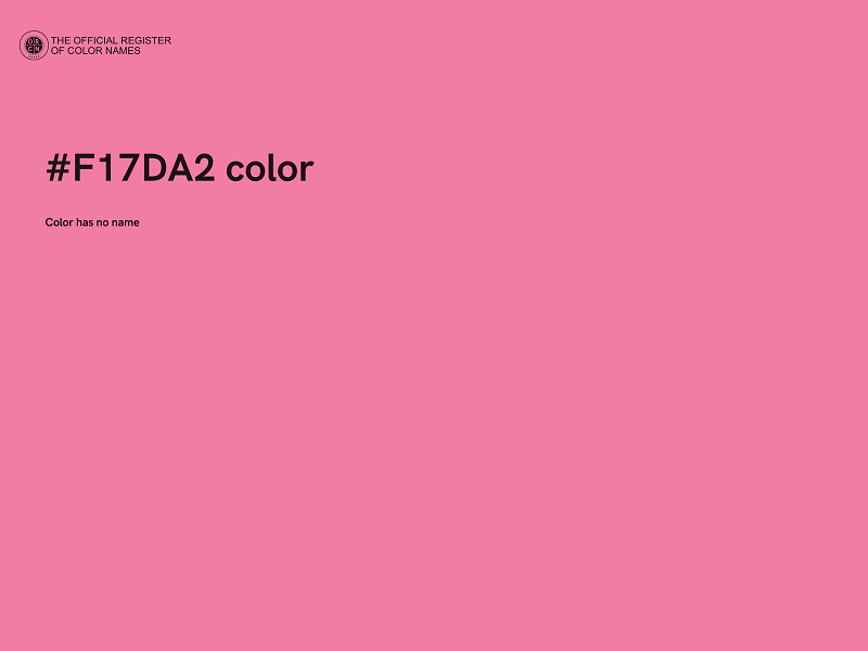 #F17DA2 color image