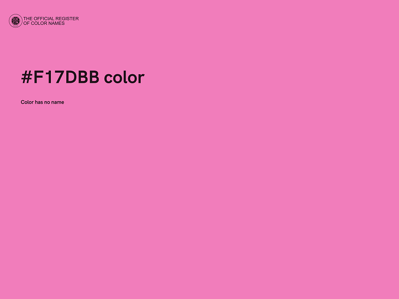 #F17DBB color image