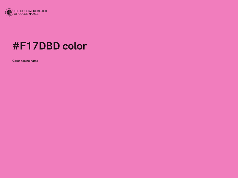 #F17DBD color image