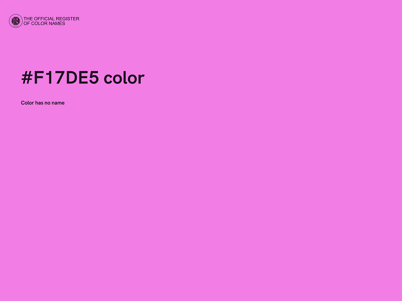 #F17DE5 color image