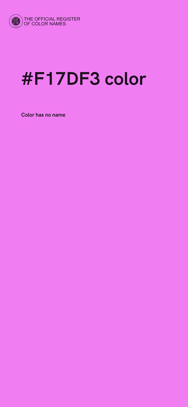 #F17DF3 color image