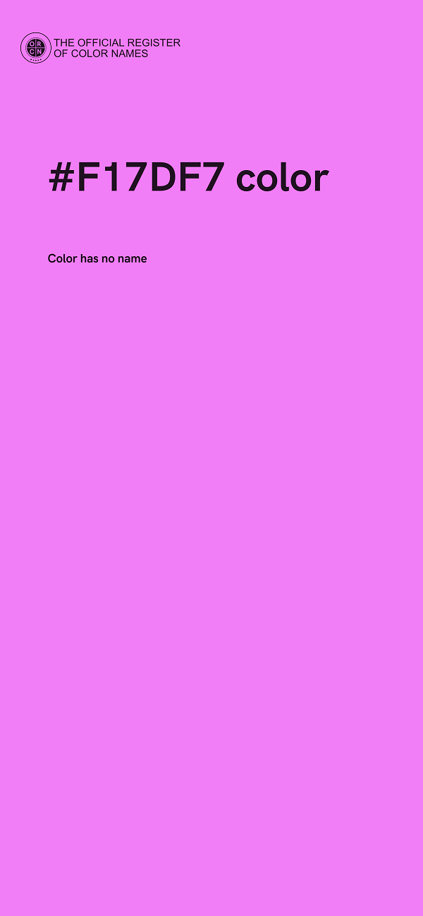 #F17DF7 color image