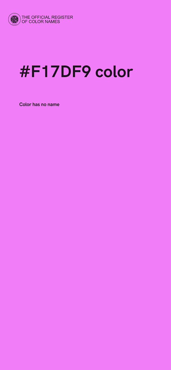 #F17DF9 color image