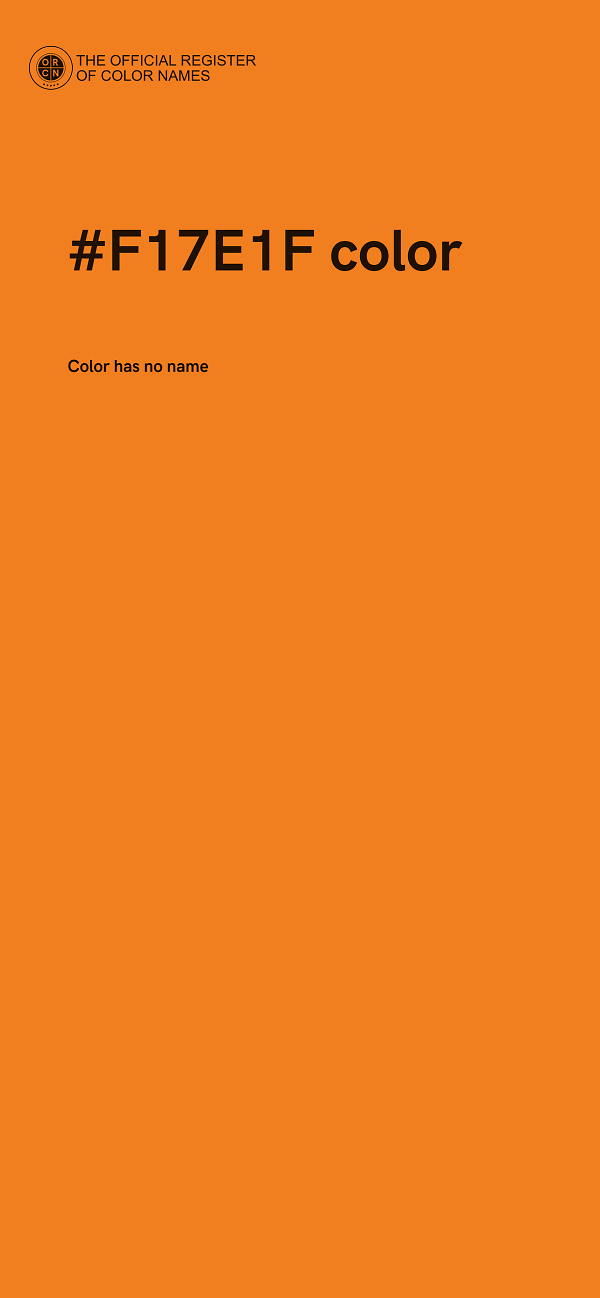 #F17E1F color image