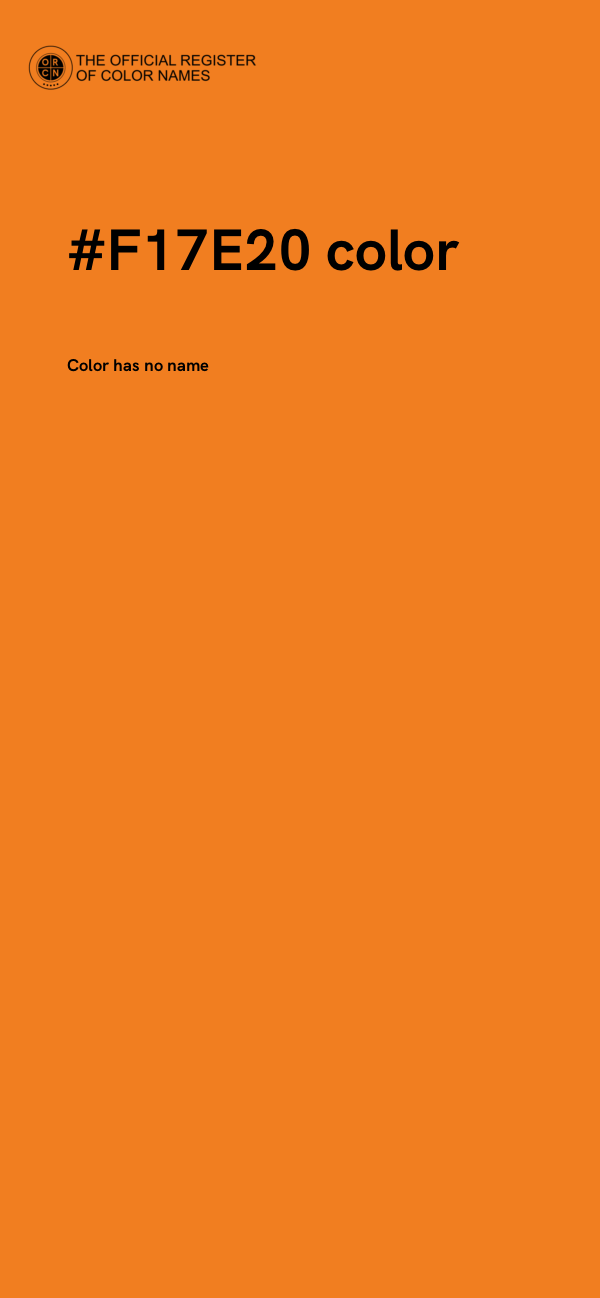 #F17E20 color image