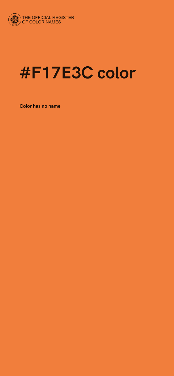 #F17E3C color image