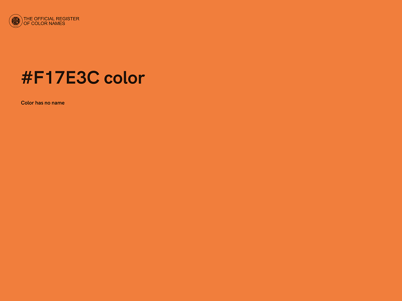 #F17E3C color image