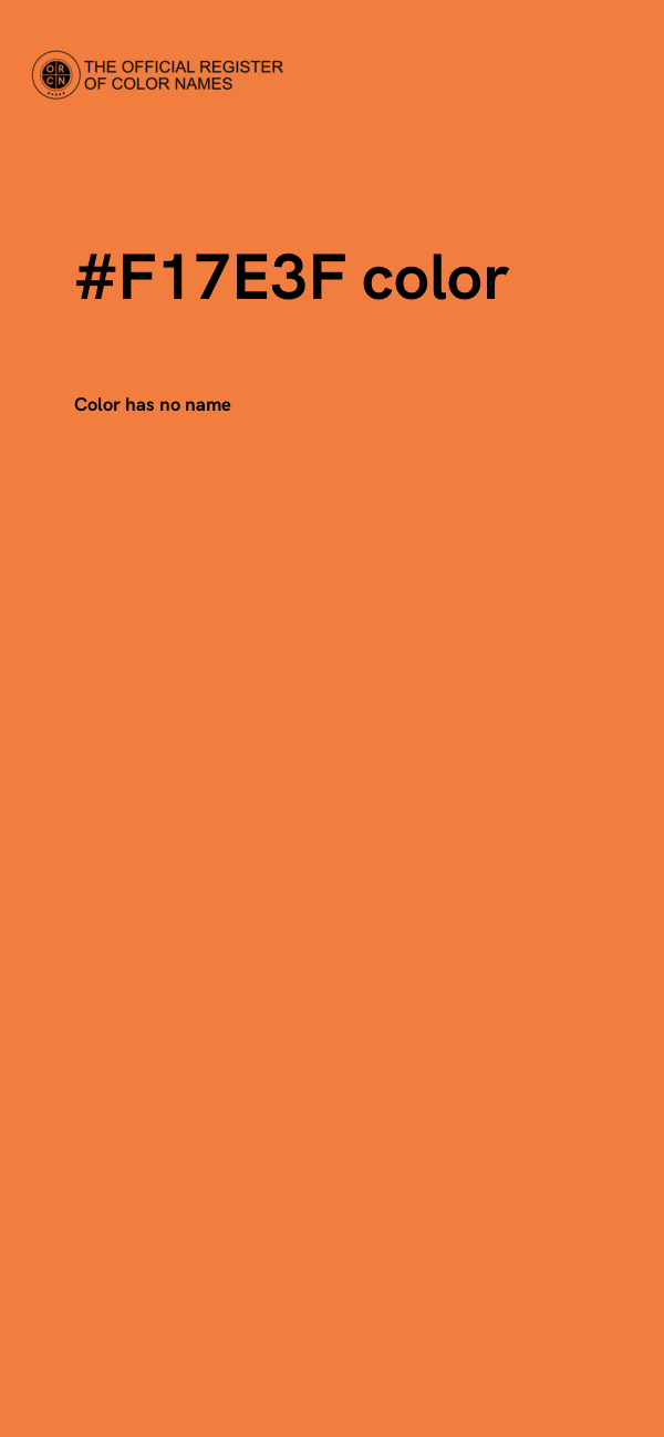 #F17E3F color image