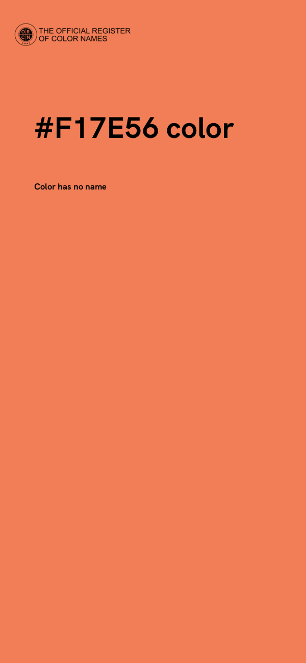 #F17E56 color image