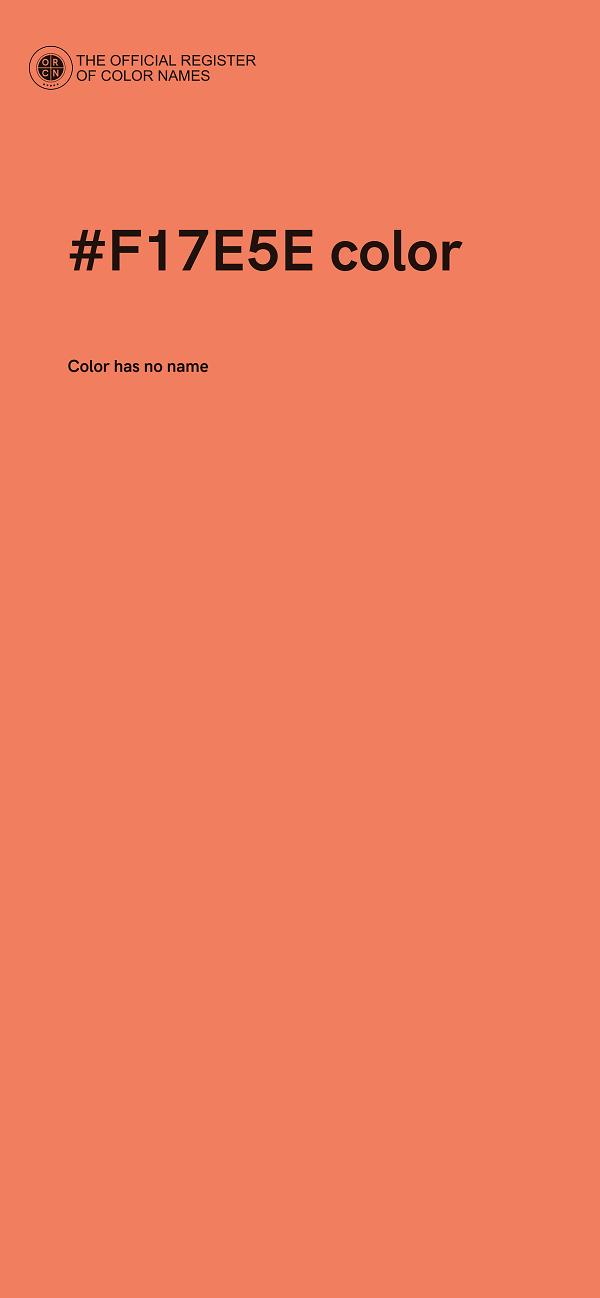 #F17E5E color image