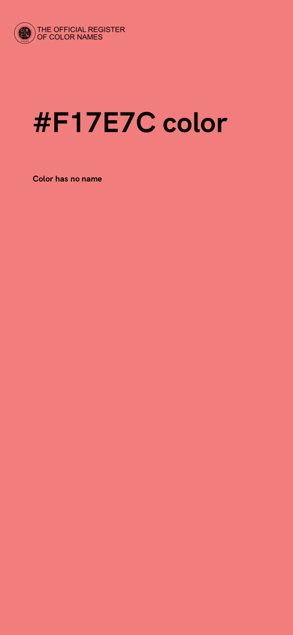 #F17E7C color image