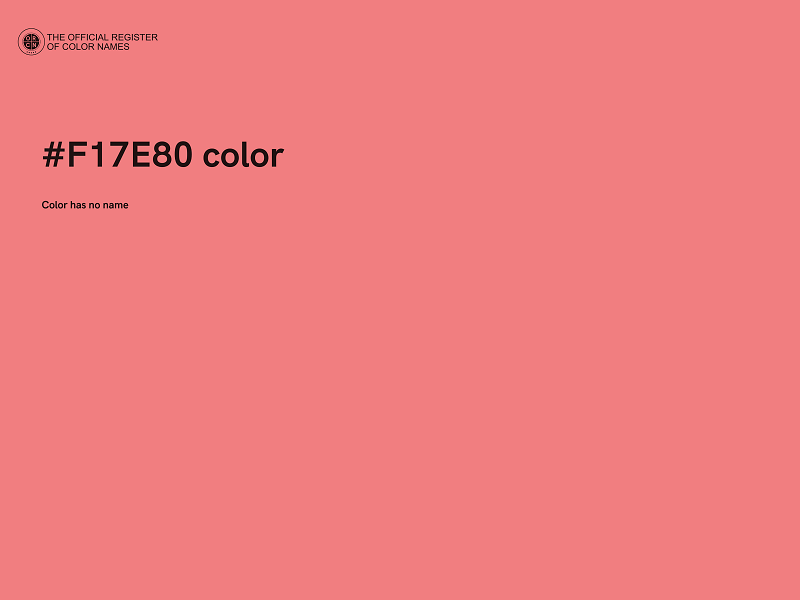 #F17E80 color image