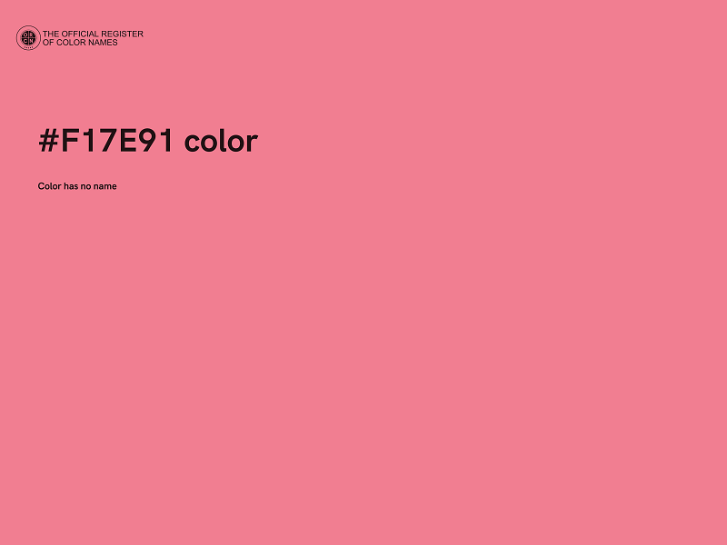 #F17E91 color image