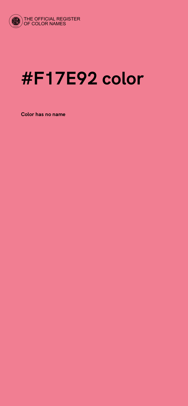 #F17E92 color image