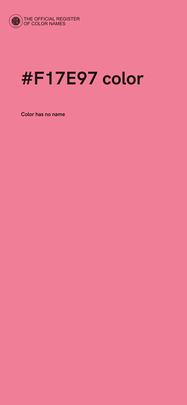 #F17E97 color image