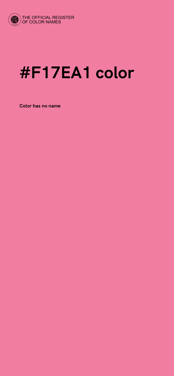 #F17EA1 color image